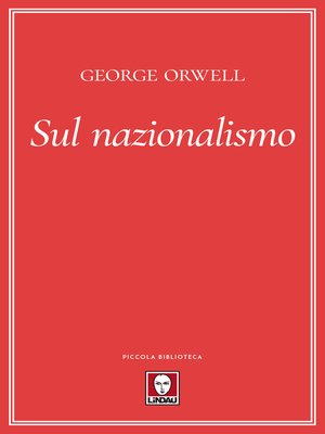 cover image of Sul nazionalismo